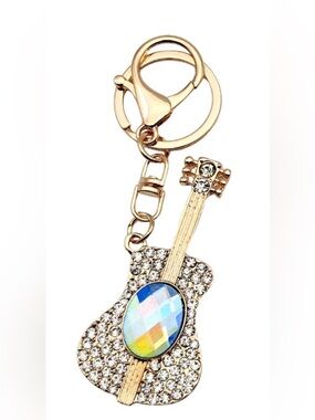 Keyute | Bling Gem Guitar Keychain